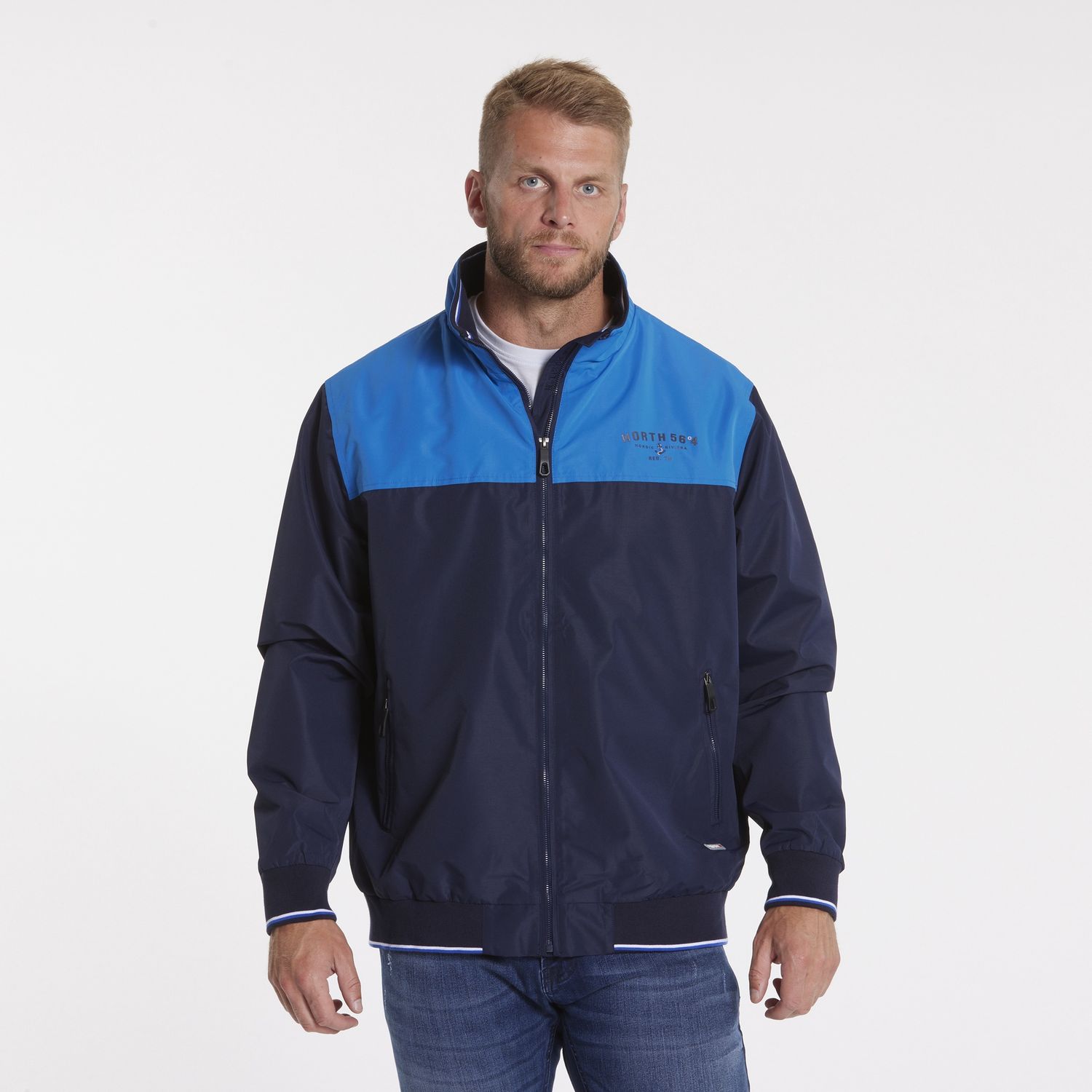 N56D 5Kmm All Weather Jacket, Color: 0580 Navy Blue, Size: 2X