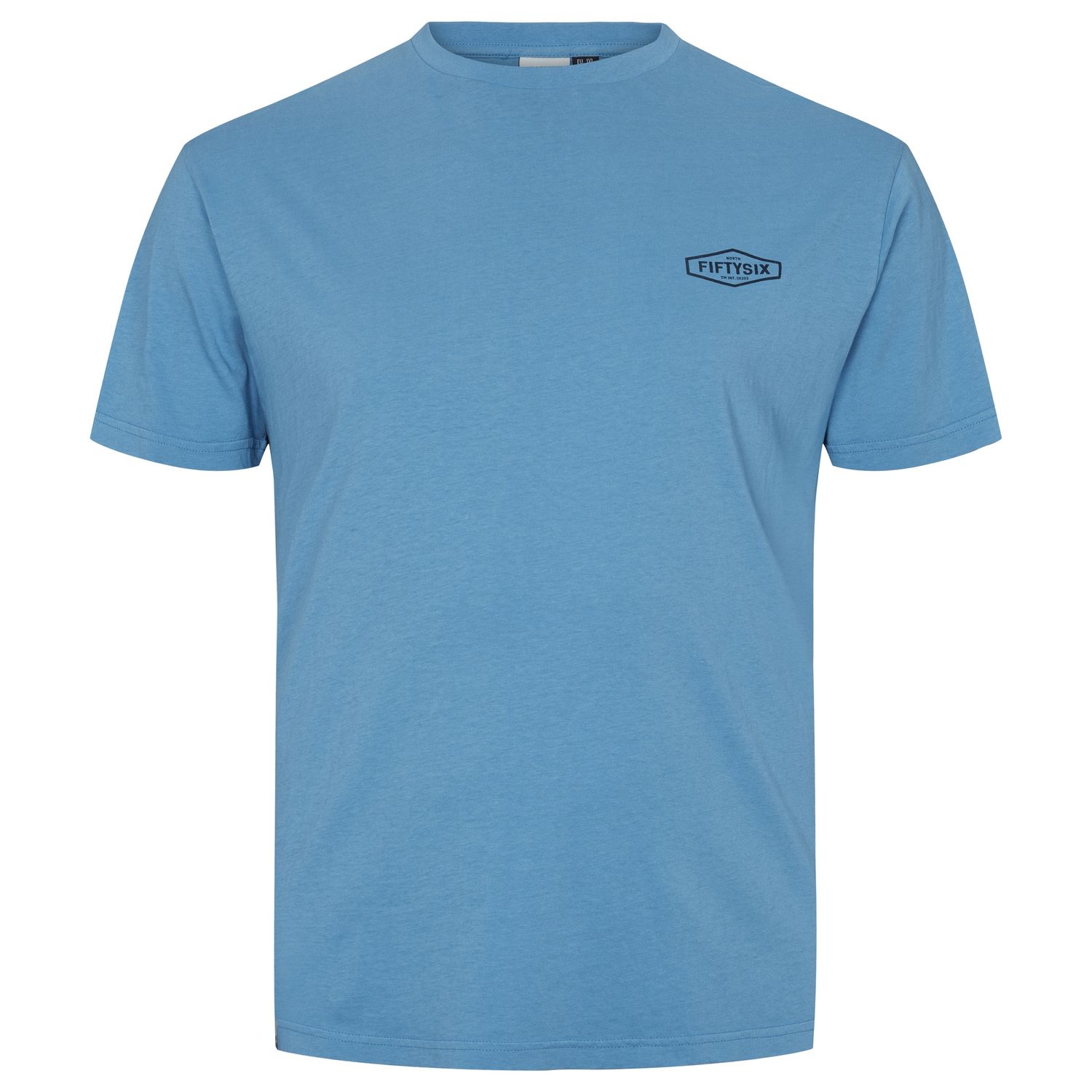 North 56Denim Hex Logo SS T-Shirt, Color: 0579 Mikonos Blue, Size: 1X
