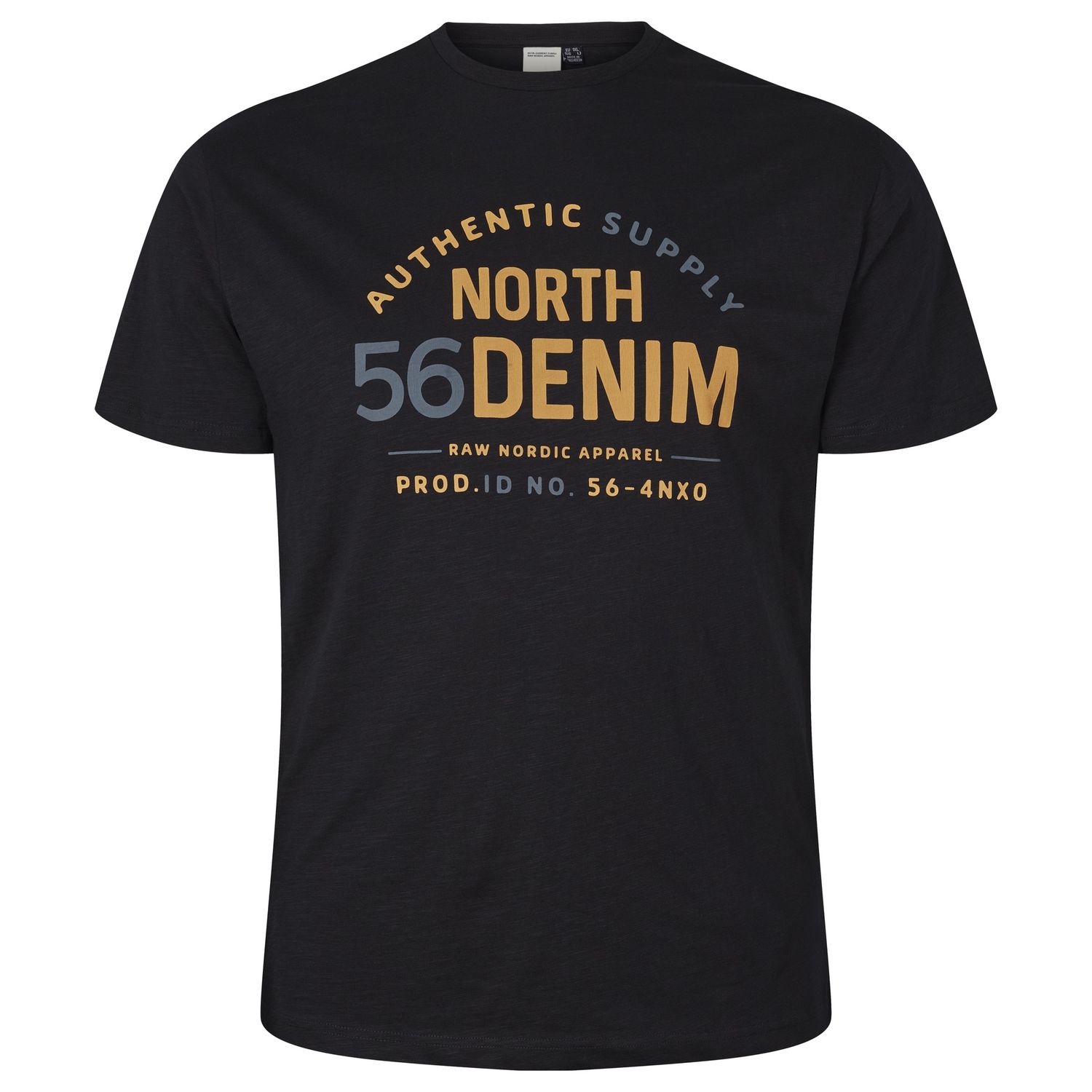 North 56Denim 56-4 NXO SS T-shirt, Color: 0099 Black, Size: 1X