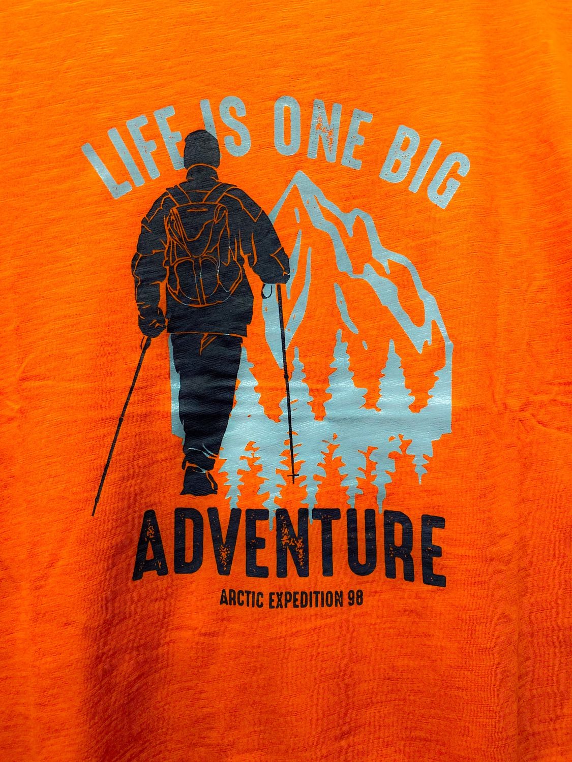 North 56°4 LOBA Printed T-Shirt, Color: 201 Terracotta-Burned Orange, Size: 1X