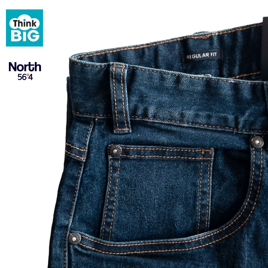 North 56°4 Wendell Jeans Model XX, Color: 0597 Blue Used Wash, Size: 40&quot; - 30