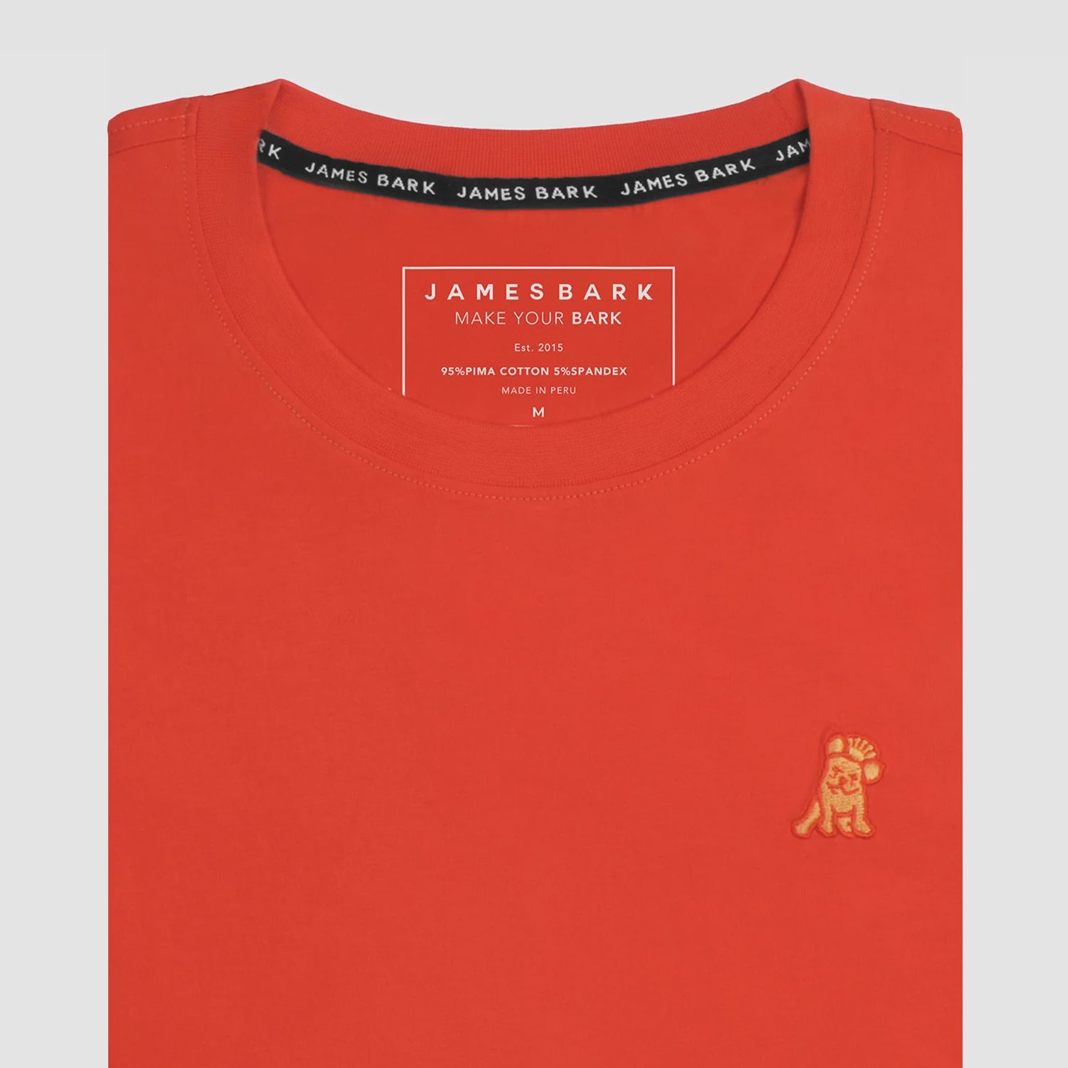James Bark BT Positano Crew Neck Tee, Color: Tangerine + Carrot, Size: 1X, Season: APR25