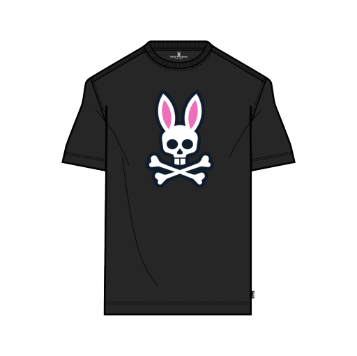 big and tall pb archive bunny graphic tee-001 black