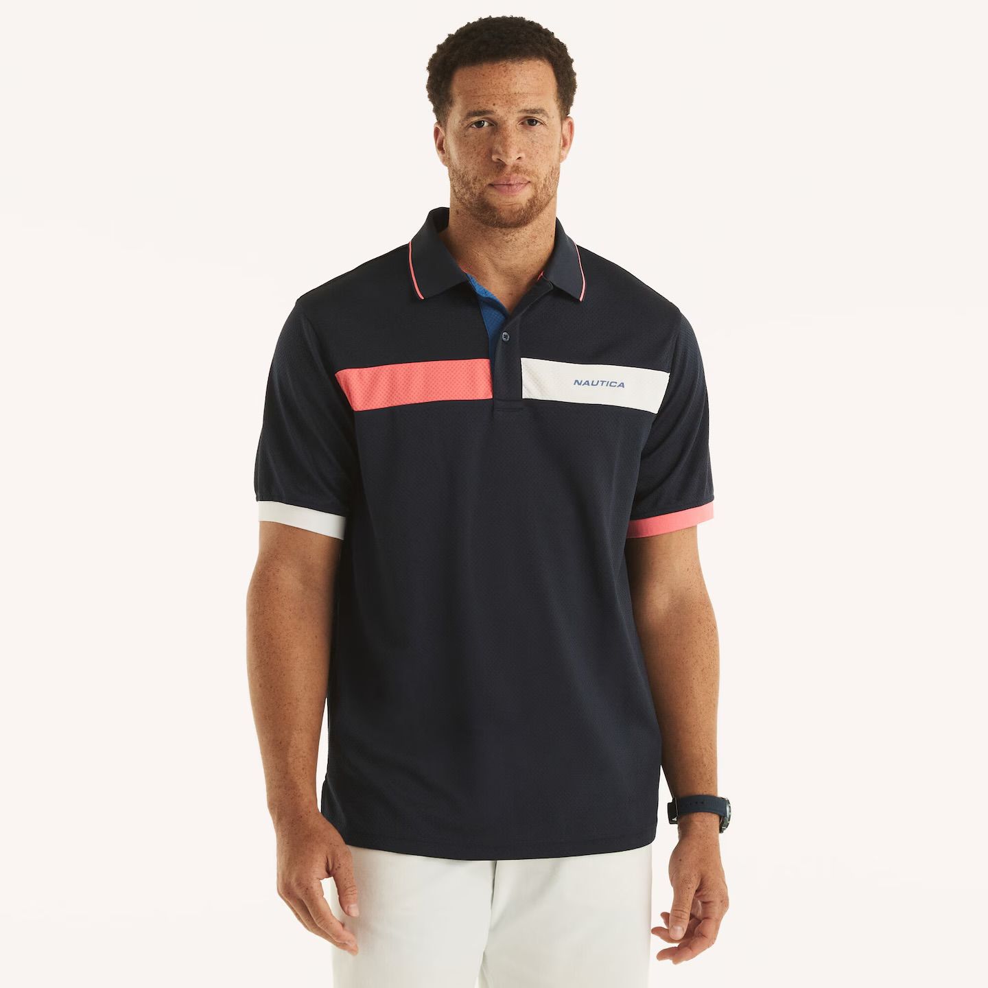 Nautica BT Navtech Color Block SS Polo