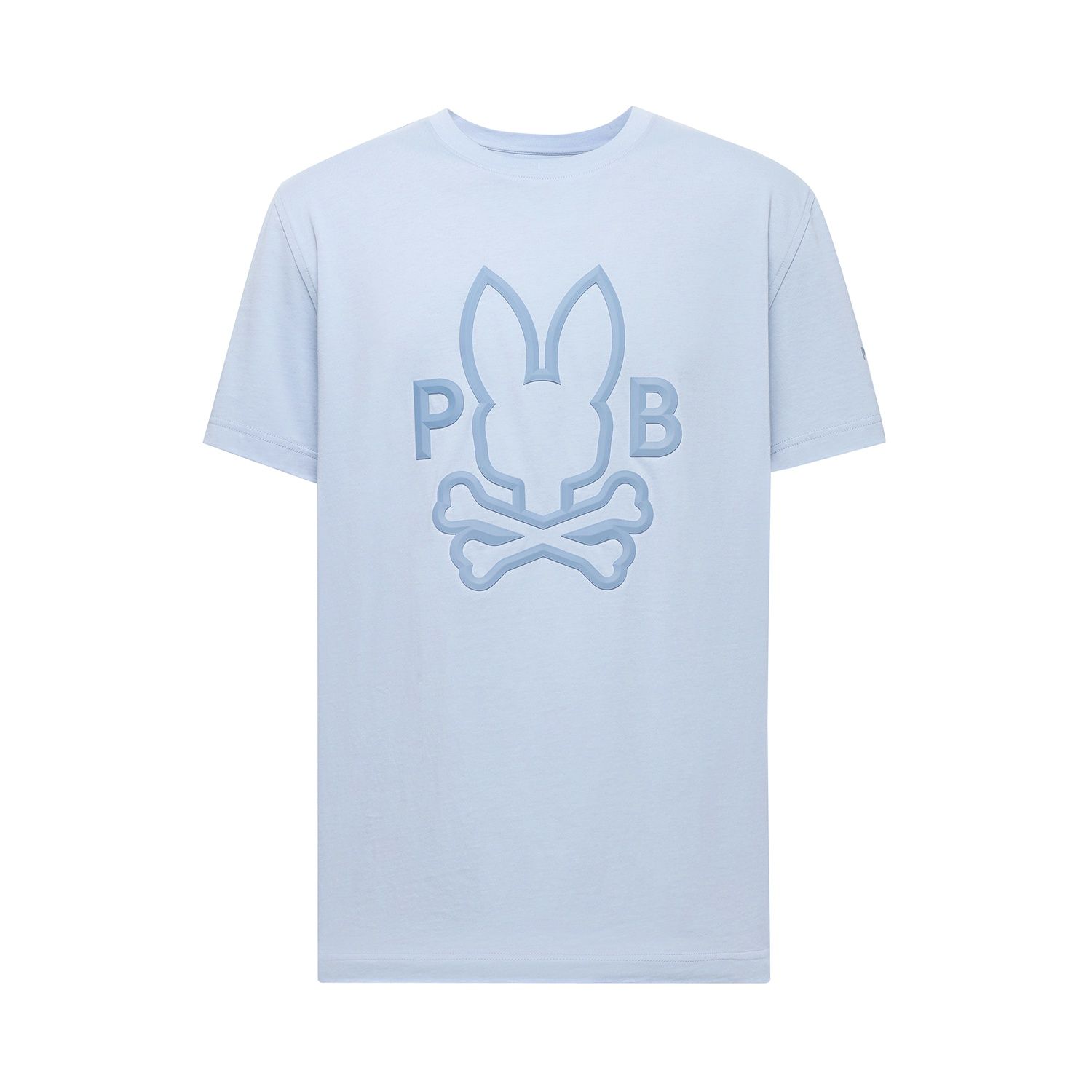 Psycho Bunny Chris Graphic Tee, Color: Zen Blue, Season: 2508, Size: 6X