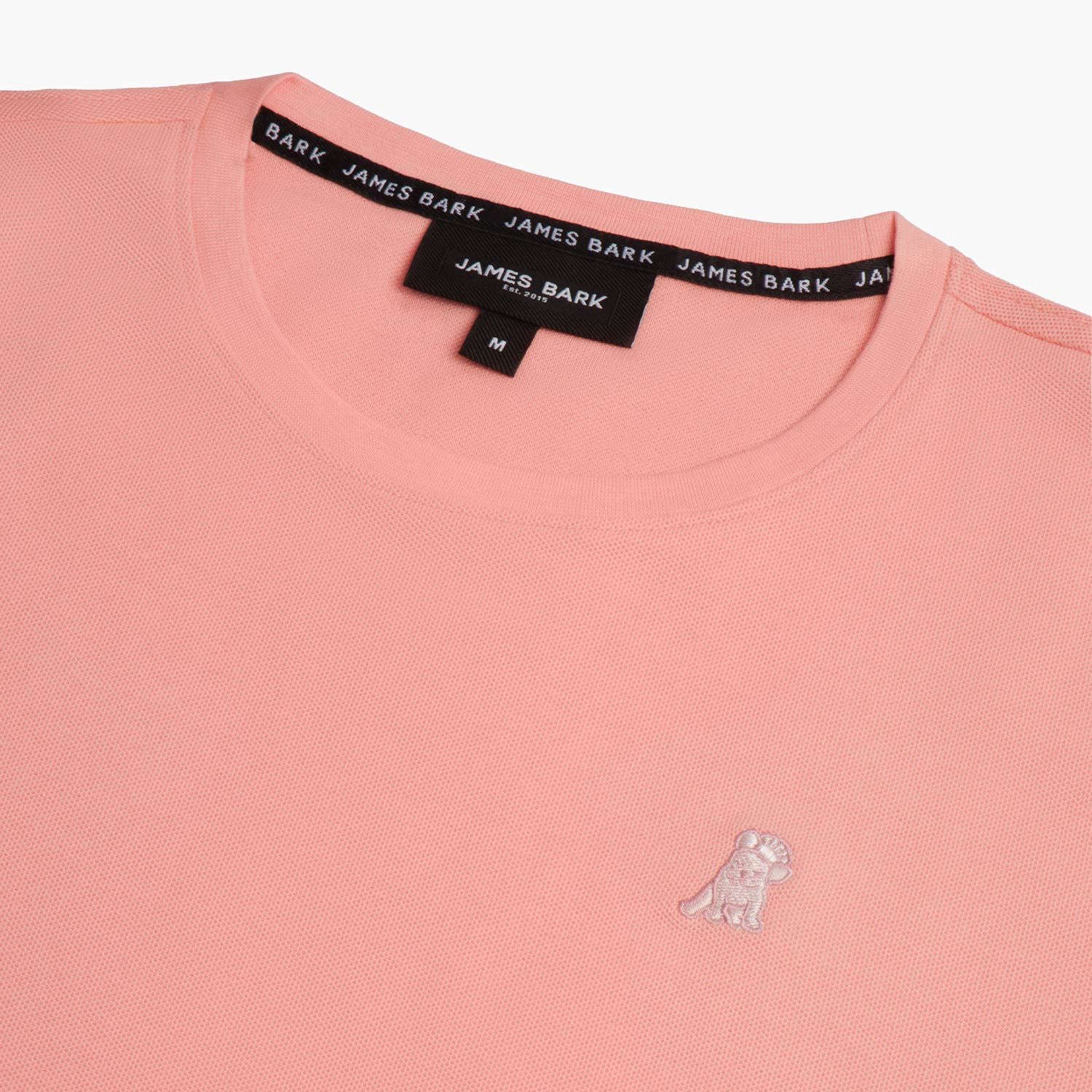 James Bark Big Size Pique Tee, Color: Coral, Season: 2508, Size: 1X
