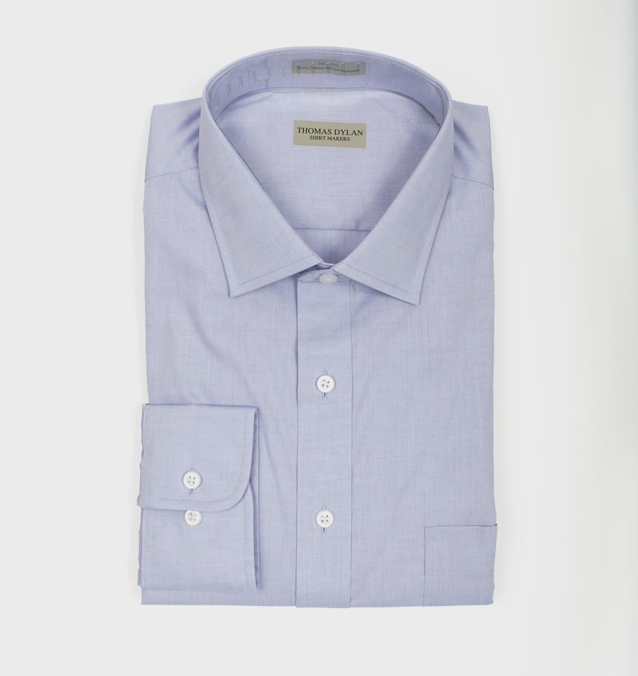 Thomas Dylan Blue BD Collar LS Performance Dress Shirt