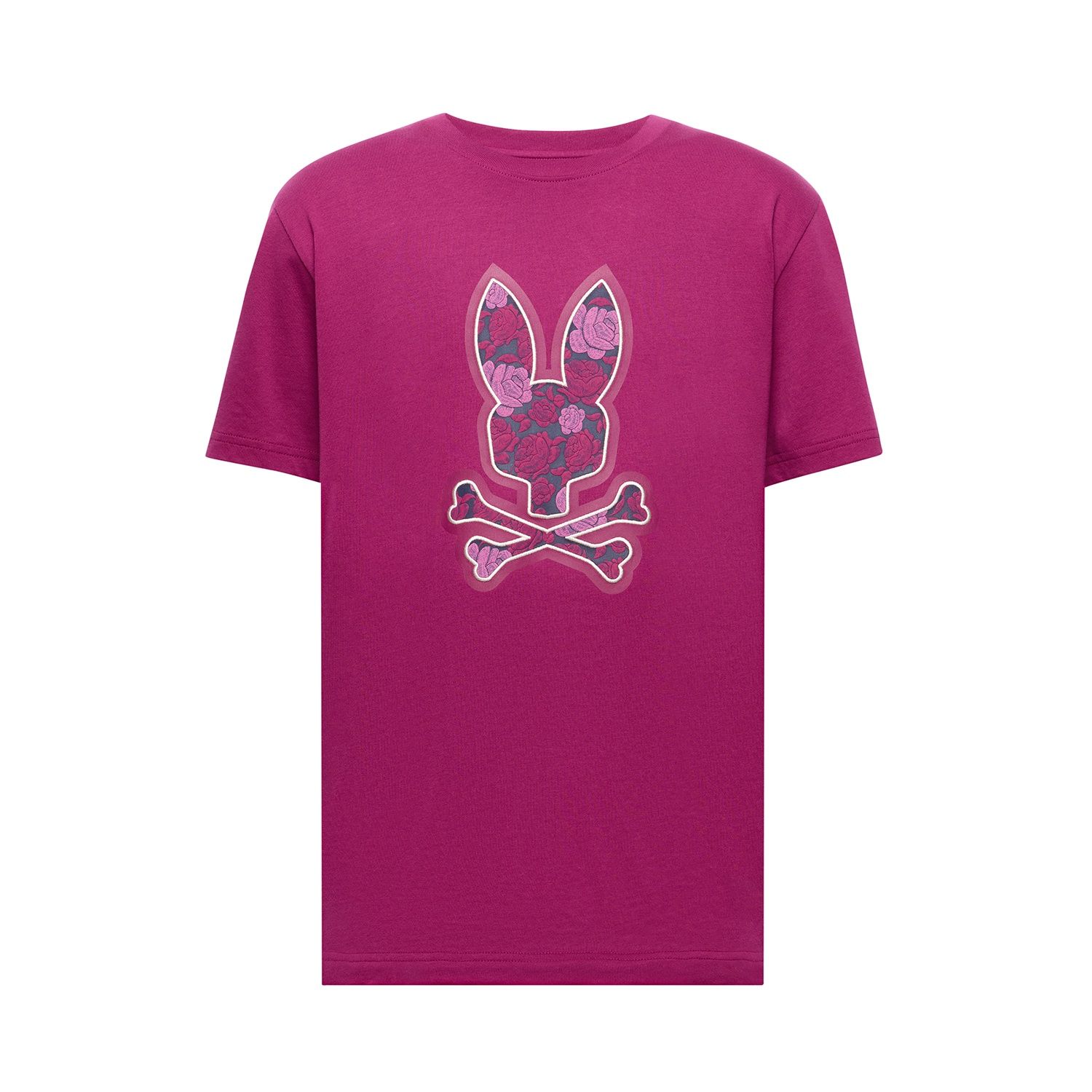 Psycho Bunny BT Rowen Bunny Graphic Tee, Color: Boysenberry, Season: 2509, Size: 1X