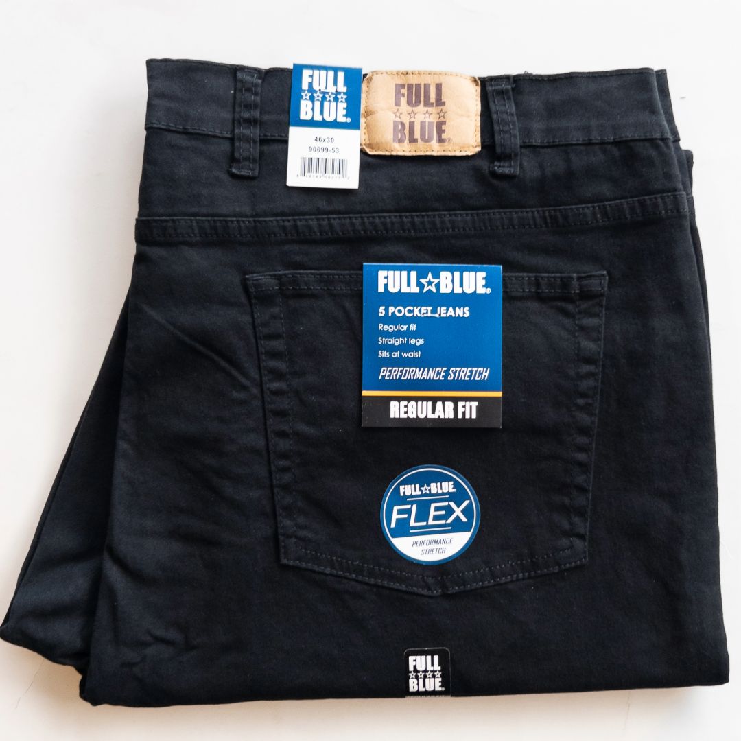 Full Blue 5 Pockets Performance Stretch Pants