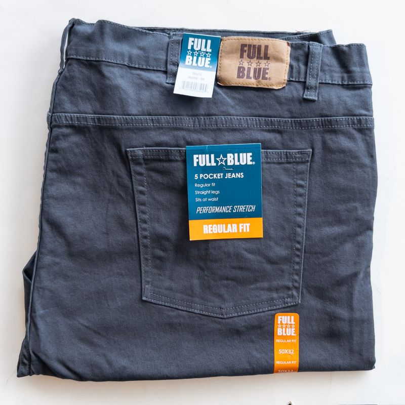 Full Blue 5 Pockets Performance Stretch Pants