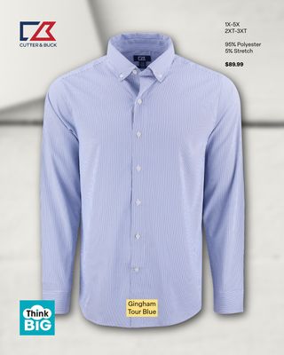CB Skyline Epic Confidence Recycled Pinstripe  B&amp;T LS Dress Shirt TBHW