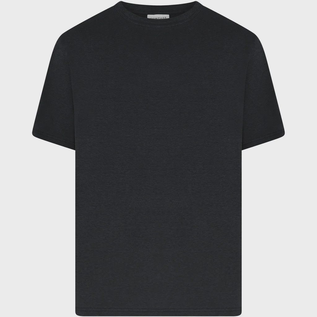 Compass Classics Carsoli Solid Colors SS T-shirt, Color: Black, Size: 2X