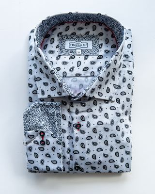 7 Downie St. Monochrome Paisley LS Shirt