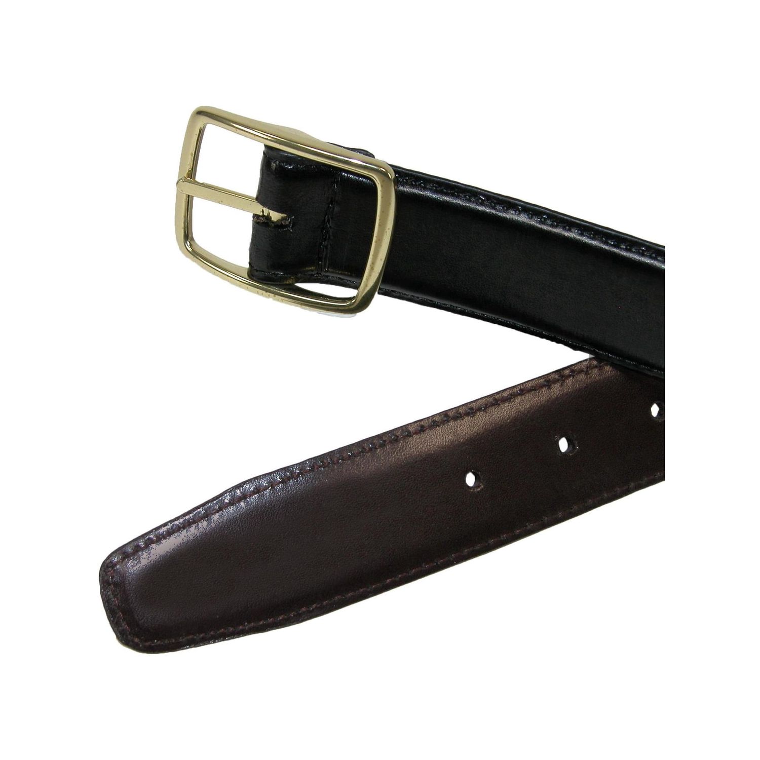 AQRS 38mm Reversible Dress Belt, Color: Blk-Brwn, Size: 44