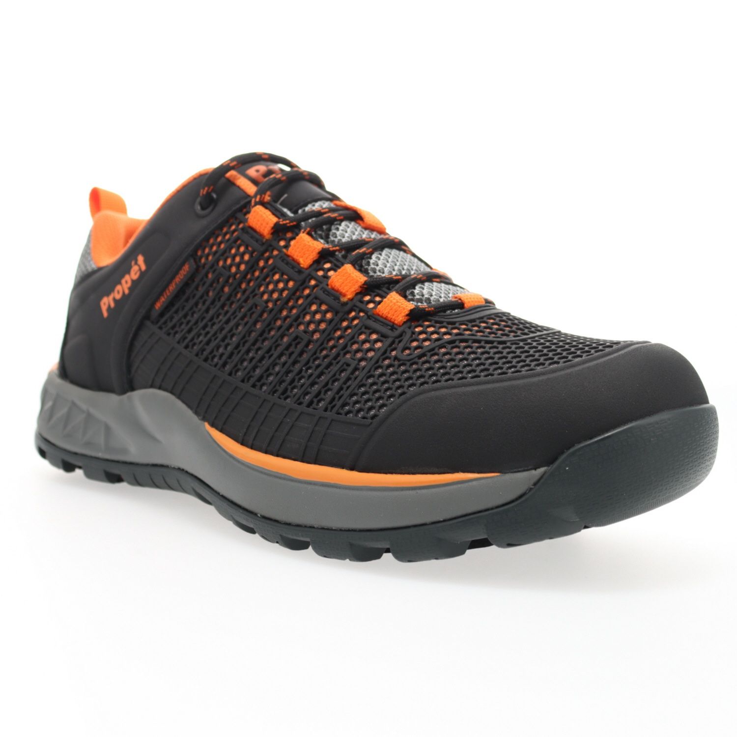 PROPET VESTRIO HIKER SPORTS SHOE, Color: BLACK/ORANGE, Size: 095E