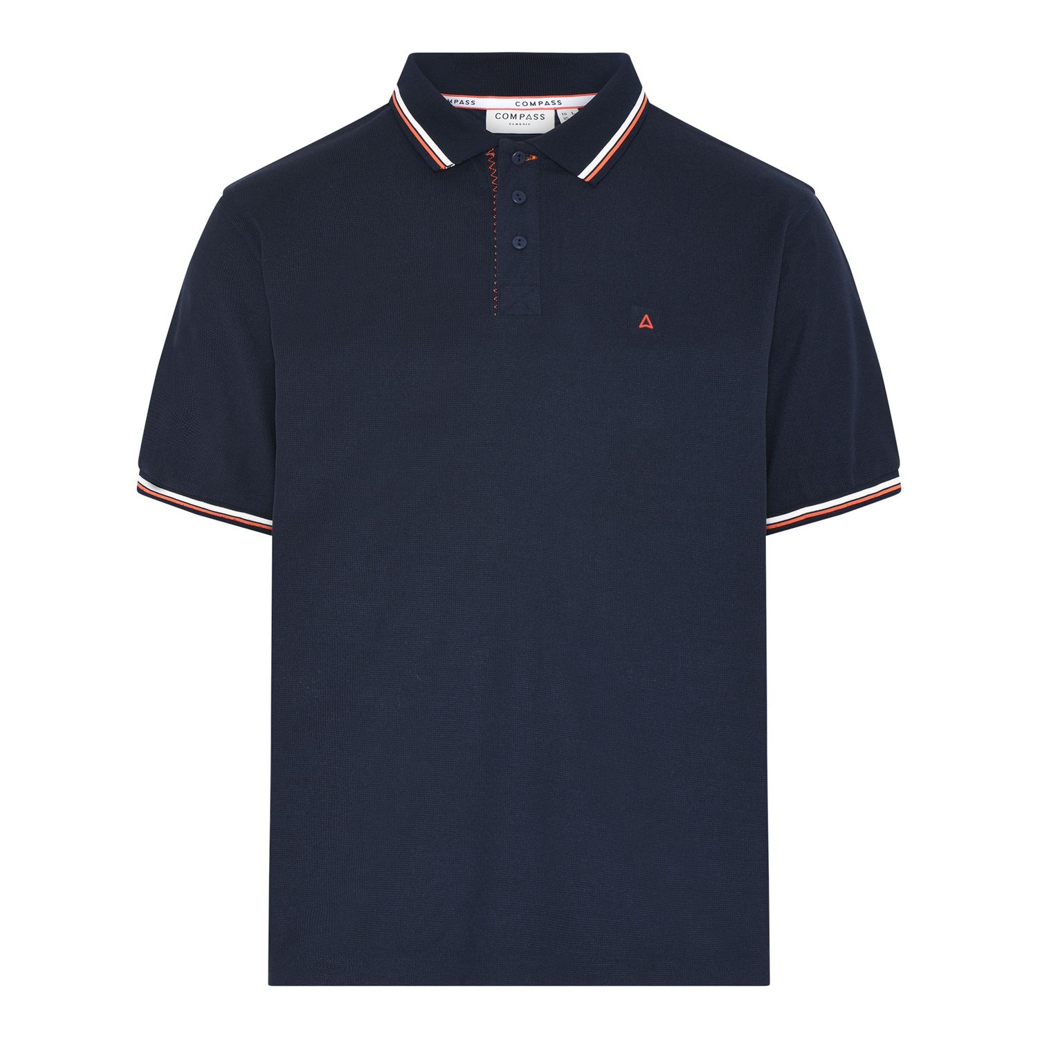 Compass Pavia SS Polo, Color: Navy, Season: 2505 US, Size: 2X