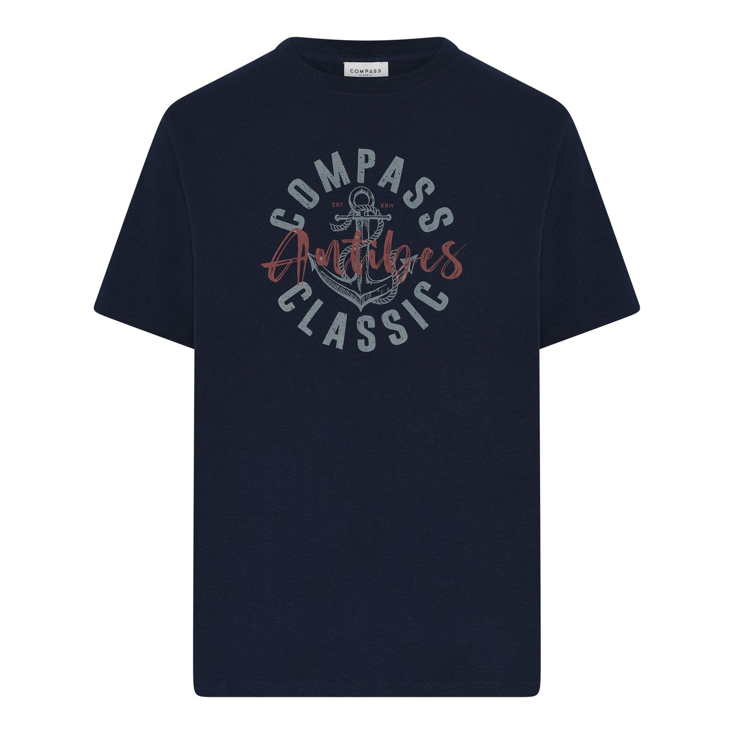 Compass Torca Sustainable SS T-shirt, Color: Navy, Season: 2505 US, Size: 6X