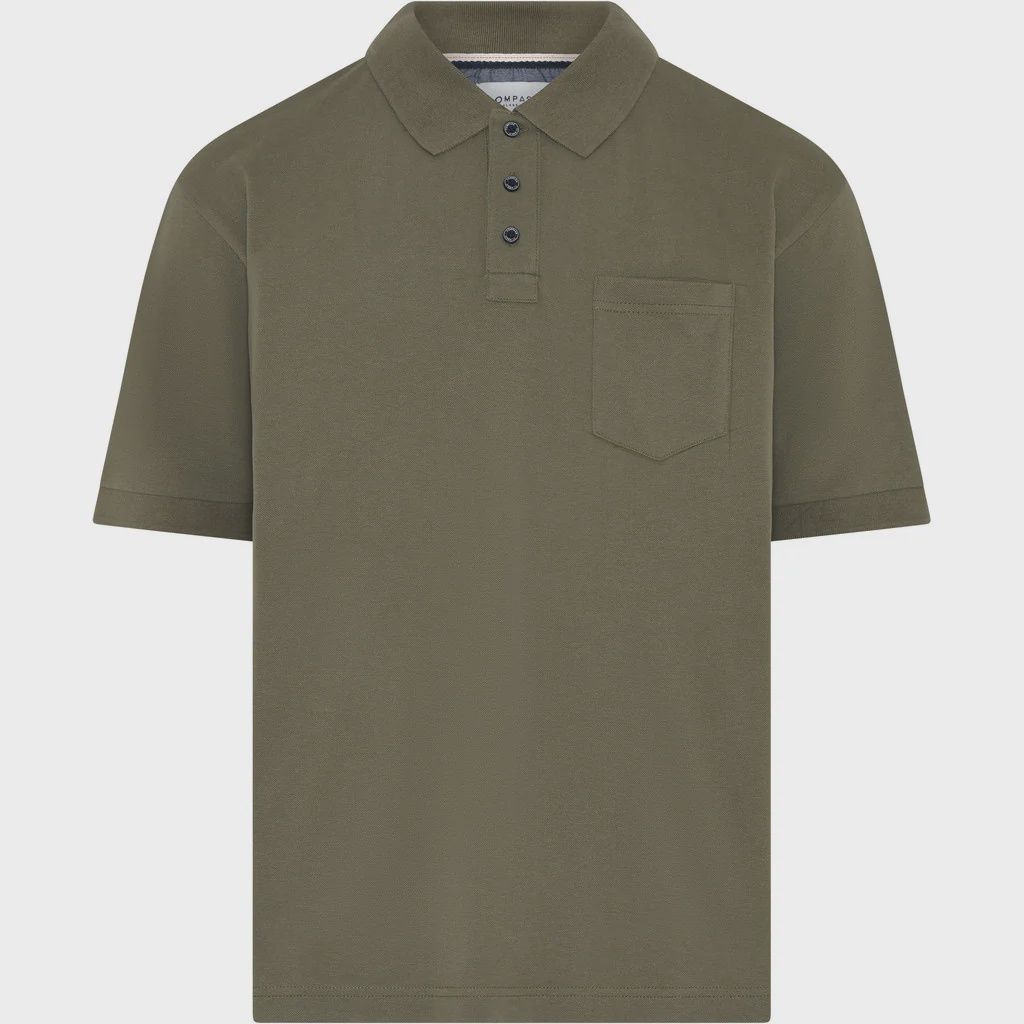 Compass Classics Castro SS Polo, Color: Olive, Size: 1X