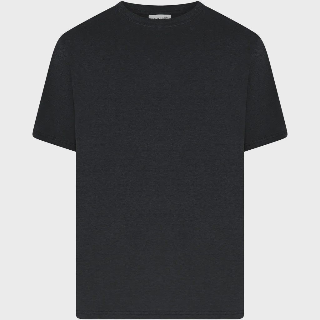 Compass Classics Carsoli Solid Colors SS T-shirt, Color: Black, Size: 2X