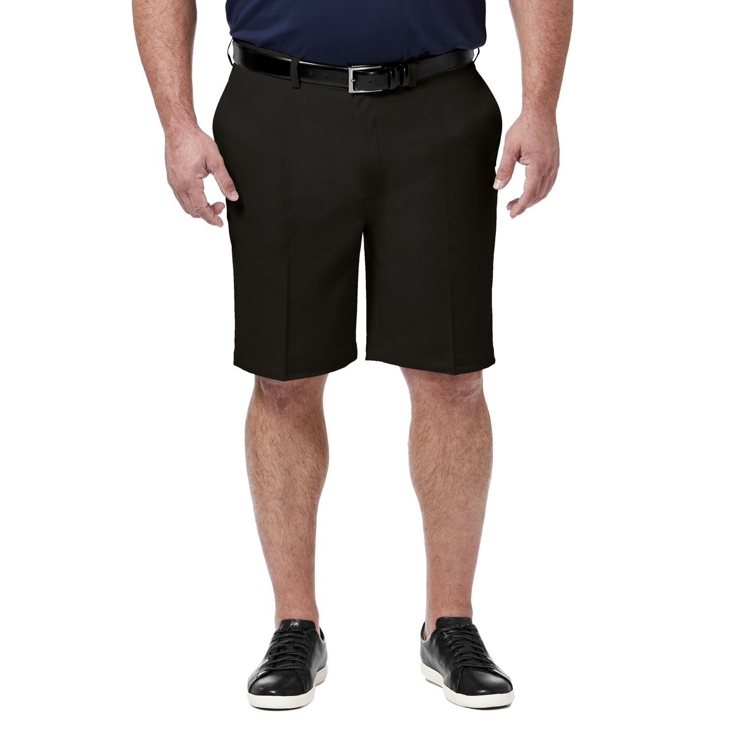 Haggar Cool 18 Pro Casual Short Pants, Color: BLACK, Size: 44