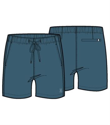 Psycho Bunny Willis Stretch Tencel Short - Mallard Blue