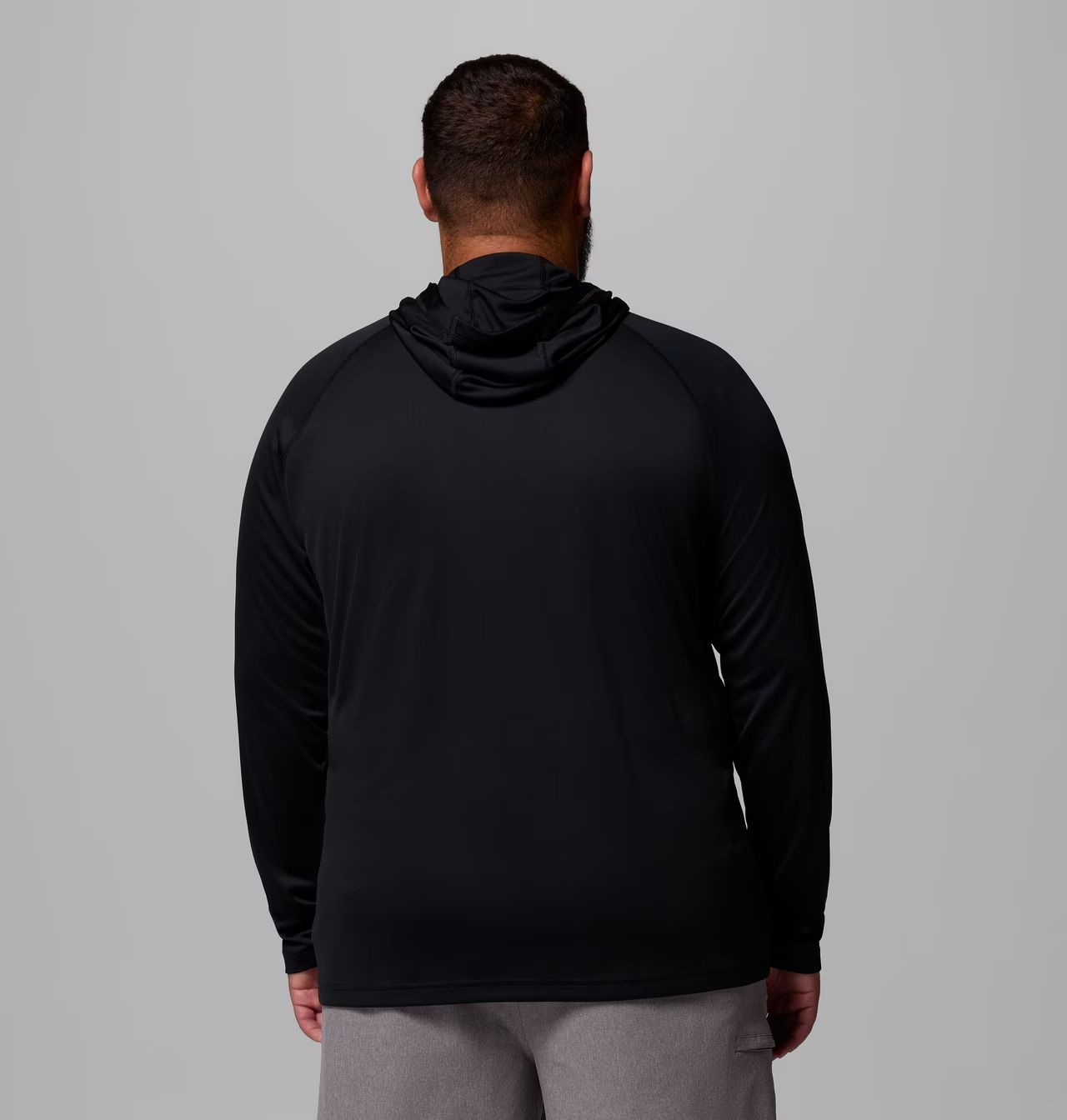 Columbia Terminal Tackle™ Hoodie Rashguard, Color: 010 Black+Cool Gry, Size: 1X