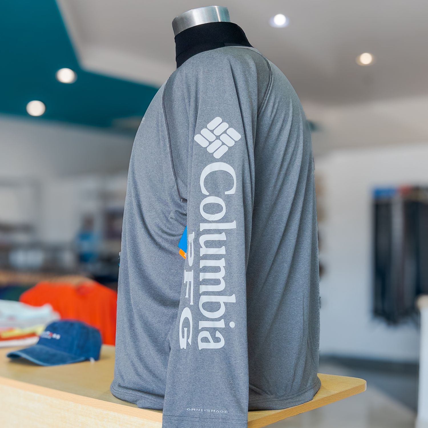 Columbia Terminal Tackle™ LS Shirt, Color: 036 Charcoal Hthr+Cool Gry, Size: 1X