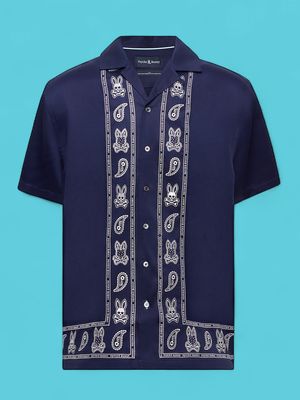 Psycho Bunny Luke Tencel Border SS Shirt