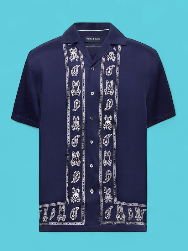 Psycho Bunny Luke Tencel Border SS Shirt