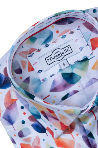 7 Downie St, Broken Leafs SS Stretch Shirt