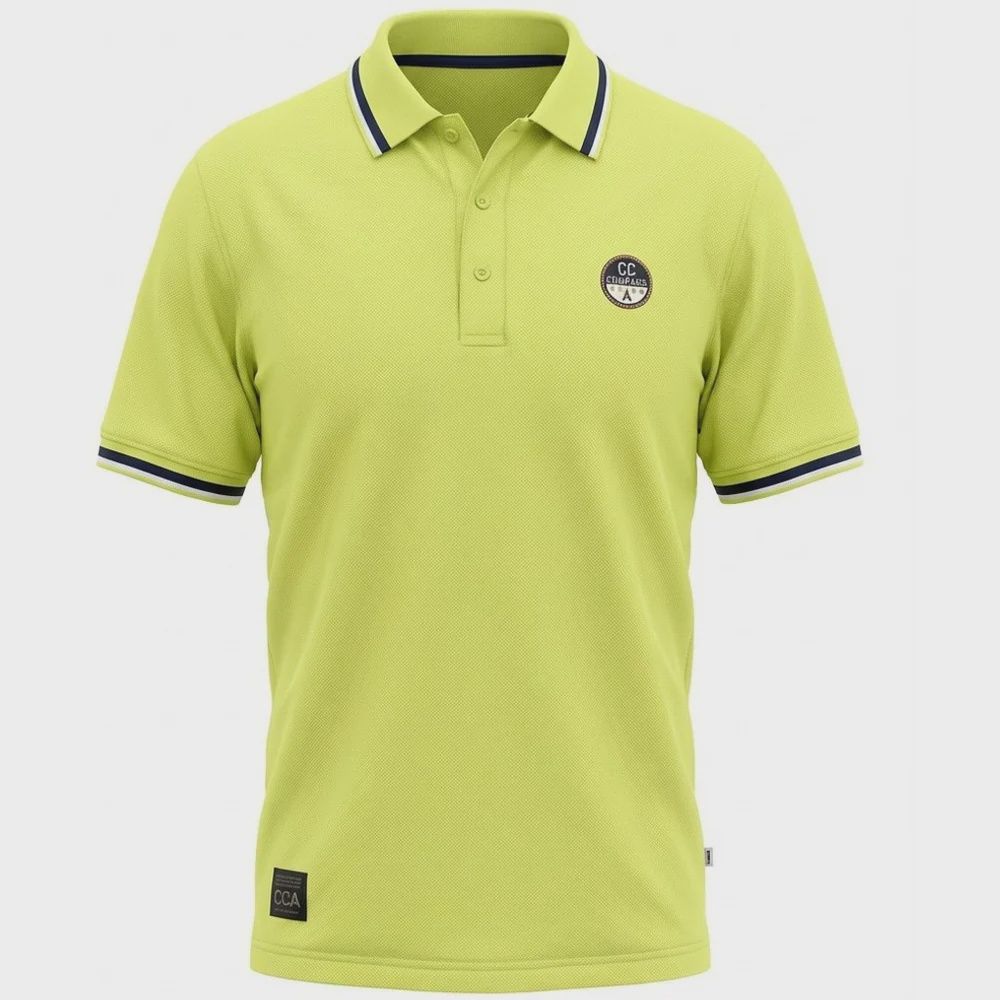 Athletes Collective Pavia Quick Dry Polo, Color: 520 Lime, Size: L