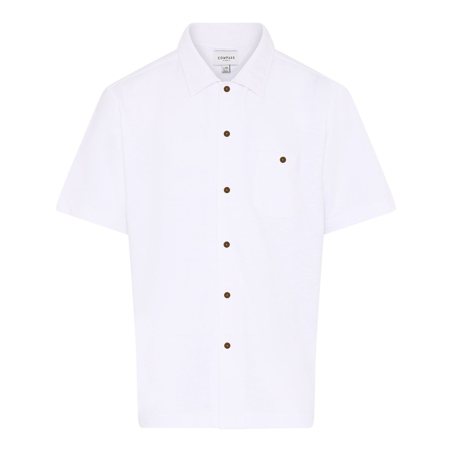 Compass Classic Monza SS Shirt, Color: 100 White, Size: 3X