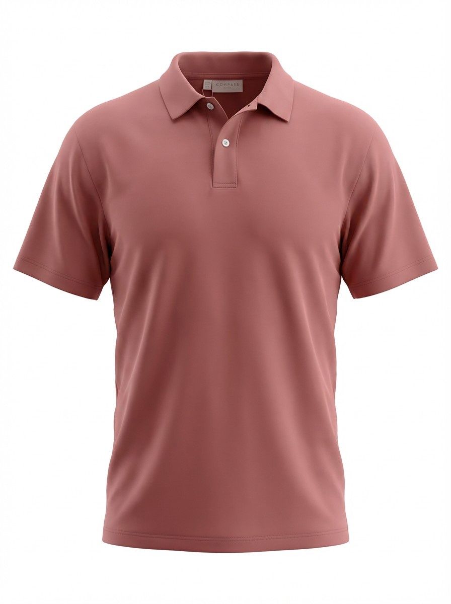 Athletes Collective Arezzo Pima Blend Polo, Color: 430 Rose, Size: 1X