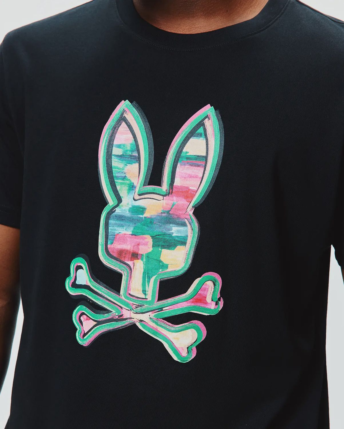 Psycho Bunny Nate Big and Tall T-Shirt, Color: Black, Size: 2X