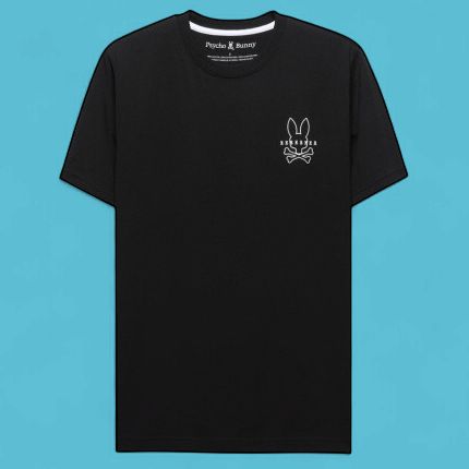 Psycho Bunny BT Piers Back Graphic Tee-Black