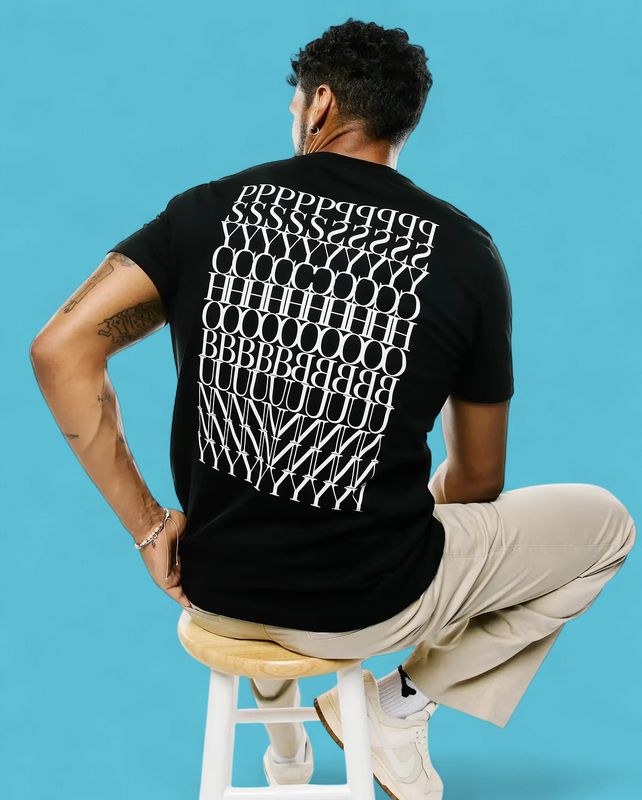 Psycho Bunny BT Piers Back Graphic Tee-Black