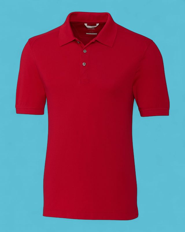 Cutter &amp; Buck Advantage Epic Confidence Tri-Blend Pique B&amp;T Polo Cardinal Red