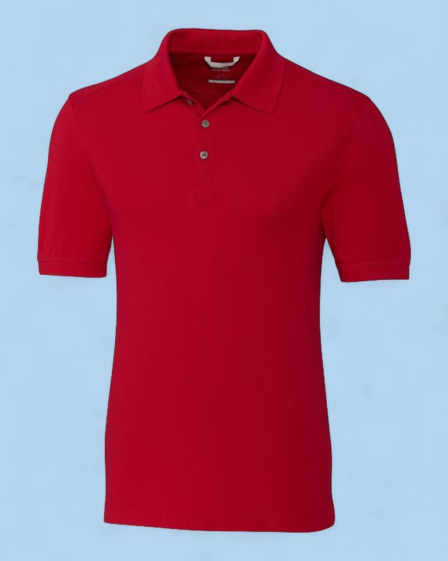 Cutter &amp; Buck Advantage Epic Confidence Tri-Blend Pique B&amp;T Polo Cardinal Red