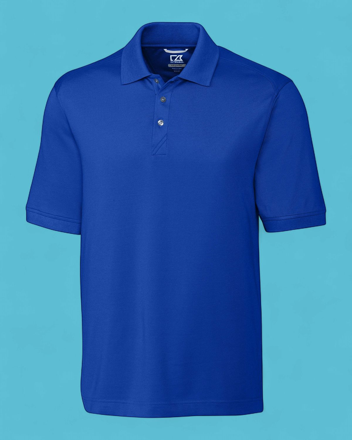 Cutter &amp; Buck Advantage Epic Confidence Tri-Blend Pique B&amp;T Polo Tour Blue, Color: Tour Blue, Size: 1X