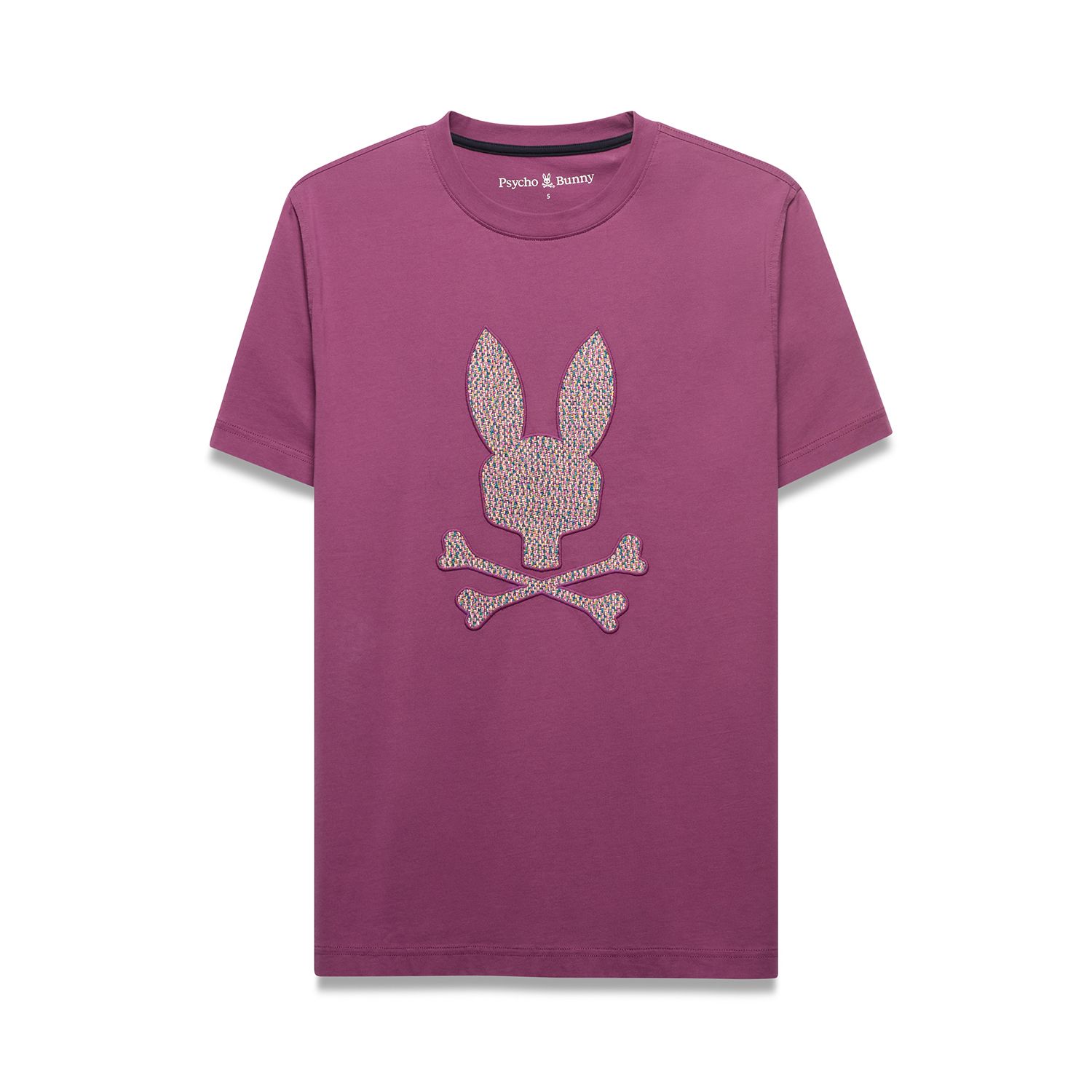 Psycho Bunny Darcy Graphic Tee- Grape Kiss, Color: Grape Kiss, Size: 1X
