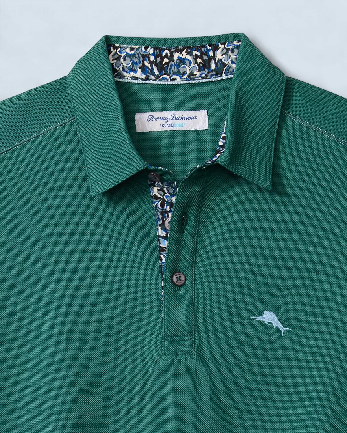 Tommy Bahama BT Luxe Botanic 5 O'Clock LS Polo DrkJasper, Color: Dark Jasper, Size: 1XB