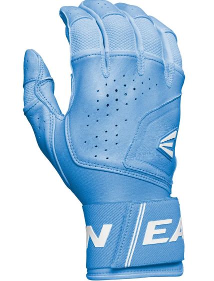 EASTON ADULT MAV PRO LOCKED IN BASEBALL BATTING GLOVES, Size: SM, Colour: WHT/CAROLINA BLUE