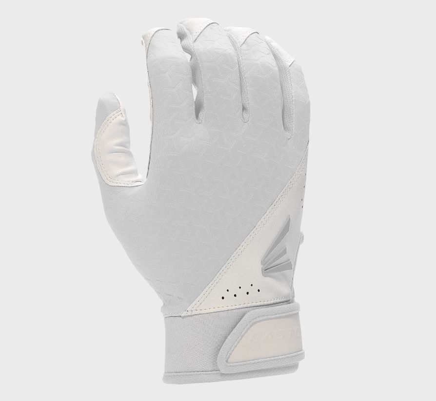 EASTON YOUTH/GIRLS FUNDAMENTAL FASTPITCH BATTING GLOVES, Size: Girl&#39;s Small (youth), Colour: white