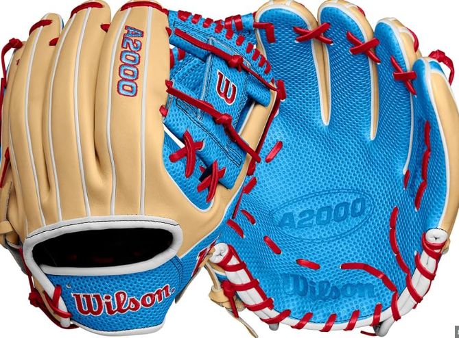 WILSON 2024 FALL A2000 1975 BLONDE/SKYBLUE 11.75&quot; RHT