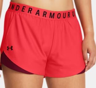 Under Armour Women&#39;s Play Up 3.0 Short, Short Colour: Racer Red/Cardinal/Black, Short Size: Small