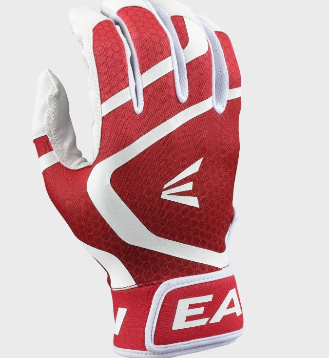 EASTON YOUTH MAV GT BASEBALL BATTING GLOVES, Size: YSM, Colour: Red