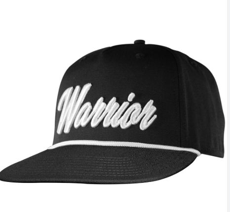 WARRIOR SCRIPT ROPE SNAPBACK HAT OSFM, Colour: BLACK