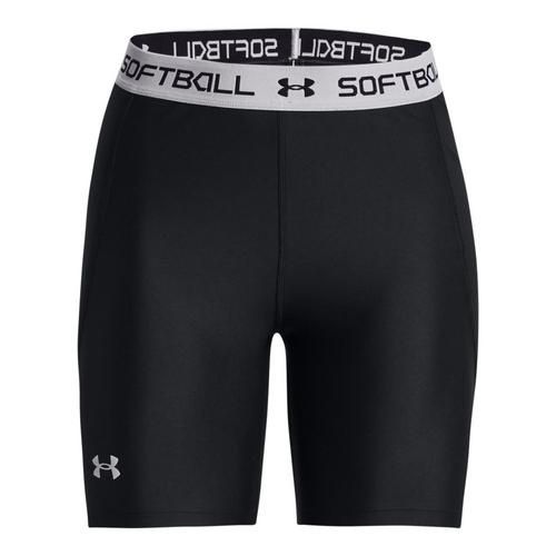 UNDER ARMOUR WOMEN&#39;S SOFTBALL SLIDER SHORTS, Size: LARGE, Colour: BLACK