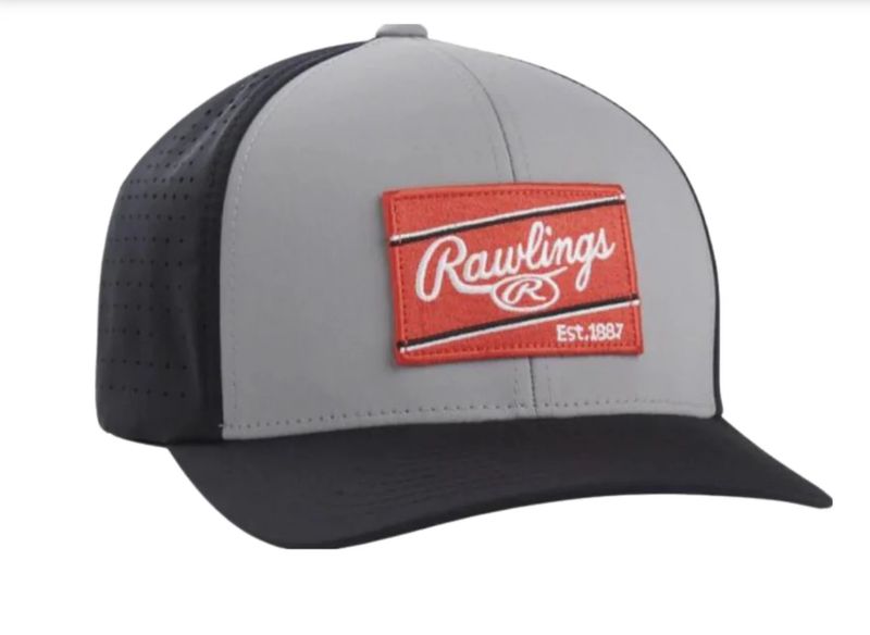RAWLINGS RED PATCH HAT FLEX FIT