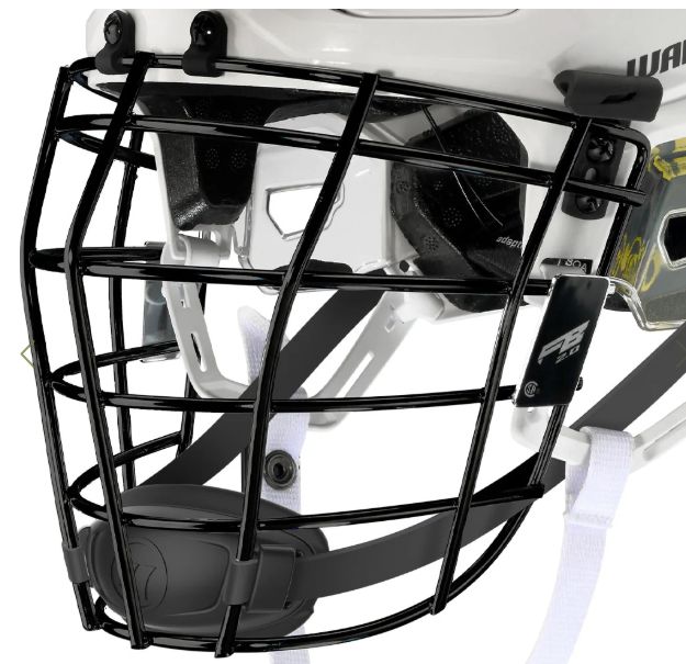 WARRIOR FATBOY LACROSSE FACEMASK 2.0, Colour: BLACK, Size: MED